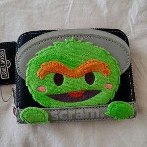 oscar the grouch loungefly x sesame street wallet